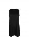 CALVIN KLEIN Jeans sieviešu melna kleita Logo tape loose mlano dress