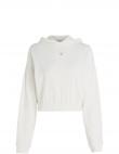 CALVIN KLEIN Jeans sieviešu balta blūze Waffle hoodie