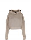 CALVIN KLEIN Jeans sieviešu gaiša blūze Waffle hoodie