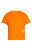 CALVIN KLEIN Jeans sieviešu oranžs T-krekls Ny logo baby tee
