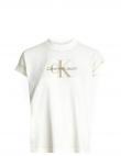 CALVIN KLEIN Jeans sieviešu gaišs T-krekls Mineral dye tee