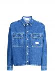 CALVIN KLEIN Jeans vīriešu zila krekls Boxy loose utility shirt