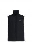 CALVIN KLEIN Jeans vīriešu melna veste Badge crinkle nylon vest