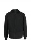 CALVIN KLEIN vīriešu melna jaka Mix media heavy crinkle jacket