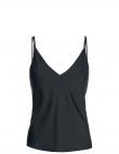 CALVIN KLEIN sieviešu melna blūze ar lencēm Recycled cdc cami top