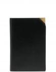 CALVIN KLEIN vīriešu melns maks CUT CORNER PASSPORT HOLDER 4CC