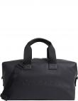 CALVIN KLEIN vīriešu melna soma Rubberized weekender