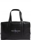 CALVIN KLEIN JEANS vīriešu melna soma Monogram soft duffle