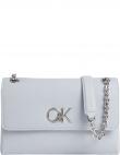 CALVIN KLEIN sieviešu zila soma pār plecu Re-lock crossbody