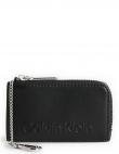 CALVIN KLEIN sieviešu melns maks Set cardholder