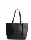 CALVIN KLEIN JEANS sieviešu melna soma Sculpted shopper tag tote bag