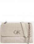 CALVIN KLEIN sieviešu pelēka soma pār plecu Re-lock crossbody