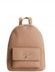 CALVIN KLEIN sieviešu brūna soma pār plecu Re-lock backpack pocket