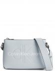 CALVIN KLEIN JEANS sieviešu zila soma pār plecu Sculpted camera pouch mono