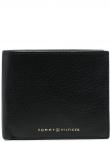 TOMMY HILFIGER vīriešu melns maks TH PREMIUM CC FLAP AND COIN