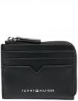 TOMMY HILFIGER vīriešu melns maks TH CC WITH ZIP