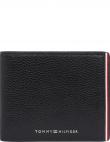 TOMMY HILFIGER vīriešu melns maks Corporate cc and coin wallets