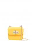 TOMMY HILFIGER sieviešu dzeltena soma pār plecu MICRO TURNLOCK