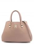TOMMY HILFIGER sieviešu gaiša soma EMBLEM SATCHEL