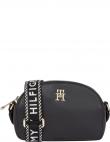 TOMMY HILFIGER sieviešu melna soma Life half moon camera bag