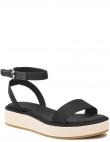 TOMMY HILFIGER sieviešu melnas sandales Rope flatform sandals