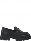 MARCO TOZZI sieviešu melni zempapēžu apavi LOAFERS