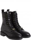 CALVIN KLEIN sieviešu melni zābaki Sole combat boot wl