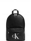 CALVIN KLEIN JEANS  vīriešu melna mugursoma Monogram campus backpack