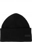 CALVIN KLEIN vīriešu melna cepure Essential patch docker beanie