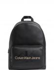 CALVIN KLEIN JEANS  sieviešu melna mugursoma Sculpted campus mono backpack