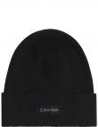 CALVIN KLEIN sieviešu melna cepure Essential knit beanie