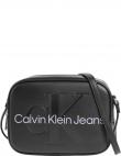 CALVIN KLEIN JEANS  sieviešu melna plecu soma Sculpted camera bag mono