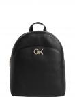 CALVIN KLEIN sieviešu melna mugursoma Re-lo domed backpack