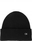 CALVIN KLEIN sieviešu melna cepure Re-lo mix beanie