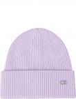 CALVIN KLEIN sieviešu ceriņu krāsas cepure Re-lo mix beanie