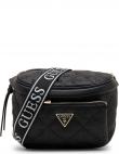 GUESS sieviešu melna plecu soma MINI SLING CROSSBODY