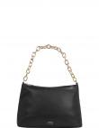 TOMMY HILFIGER sieviešu melna plecu soma Casual chic shoulder bag