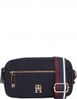 TOMMY HILFIGER sieviešu zila plecu soma Iconic camera bag twill