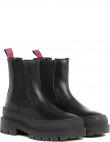 TOMMY JEANS balti sieviešu zābaki Padded flat boot