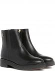 TOMMY HILFIGER sieviešu melni zābaki Feminine essential biker boot