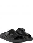 CALVIN KLEIN čības vīriešiem, Melna, Iconic plaque slippers