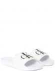 CALVIN KLEIN JEANS čības sievietēm, Balta, Slide monogram