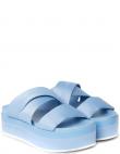 CALVIN KLEIN JEANS čības sievietēm, Zila, Flatform sandal webbing