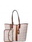 MICHAEL KORS rokassomiņa sievietēm, Krēmīga/Smilšu, Large ew open tote
