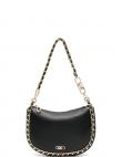 MICHAEL KORS plecu soma sievietēm, Melna, Sm bracelet pouchette
