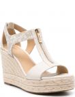 MICHAEL KORS sandales sievietēm, Krēmīga/Smilšu, Berkley mid wedge