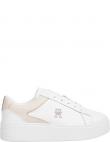 TOMMY HILFIGER sieviešu brīvā laika apavi, Balta, Platform court sneaker