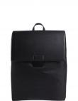 CALVIN KLEIN mugursoma vīriešiem, Melna, Iconic plaque flap backpack