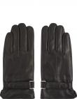 CALVIN KLEIN cimdi vīriešiem, Melna, Leather rivet gloves