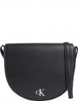 CALVIN KLEIN JEANS plecu soma sievietēm, Melna, Minimal saddle crossbody